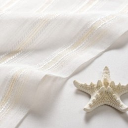 Nordic Sheer Curtain Made to Measure Curtain Stripe Tulle For Living Room Bedroom