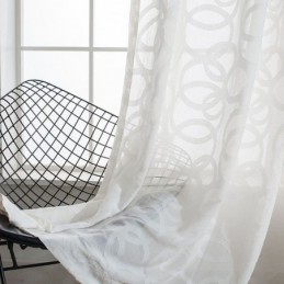 White Tulle Curtains Modern...