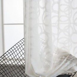 White Tulle Curtains Modern Sheer Voile Curtain Made to Measure Curtain For Living Room Bedroom