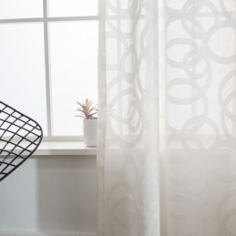 White Tulle Curtains Modern Sheer Voile Curtain Made to Measure Curtain For Living Room Bedroom
