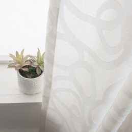 White Tulle Curtains Modern Sheer Voile Curtain Made to Measure Curtain For Living Room Bedroom