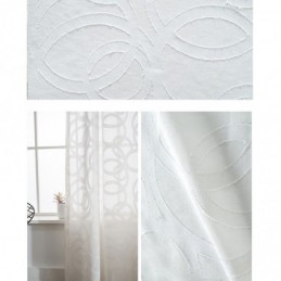 White Tulle Curtains Modern Sheer Voile Curtain Made to Measure Curtain For Living Room Bedroom