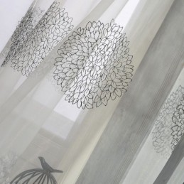 Modern Embroidered Tulle Curtain Made to Measure Curtain Sheer Voile Curtains Living Room Bedroom