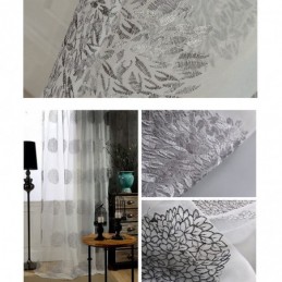 Modern Embroidered Tulle Curtain Made to Measure Curtain Sheer Voile Curtains Living Room Bedroom