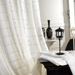 Geometric Jacquard Sheer...