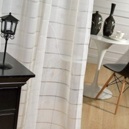 Geometric Jacquard Sheer Curtain Made to Measure Curtain Luxury Tull Living Room Bedroom