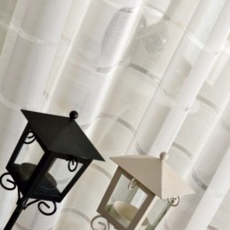 Geometric Jacquard Sheer Curtain Made to Measure Curtain Luxury Tull Living Room Bedroom