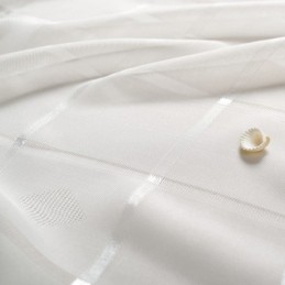 Geometric Jacquard Sheer Curtain Made to Measure Curtain Luxury Tull Living Room Bedroom