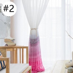 Nordic Style Sheer Curtain Made to Measure Curtain Printed Voile Living Room Bedroom