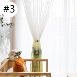 Nordic Style Sheer Curtain Made to Measure Curtain Printed Voile Living Room Bedroom
