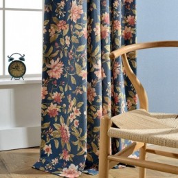 Living Room Curtain Made to Measure Curtain Blue Magnificent Printing Bedroom Window Treatment