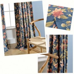 Living Room Curtain Made to Measure Curtain Blue Magnificent Printing Bedroom Window Treatment