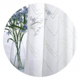 White Sheer Curtains Embroidered Windows Curtain Made to Measure Curtain Drapes Living Room Bedroom