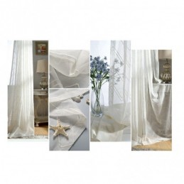 White Sheer Curtains Embroidered Windows Curtain Made to Measure Curtain Drapes Living Room Bedroom