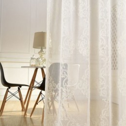 Embroidered Sheer Curtain...