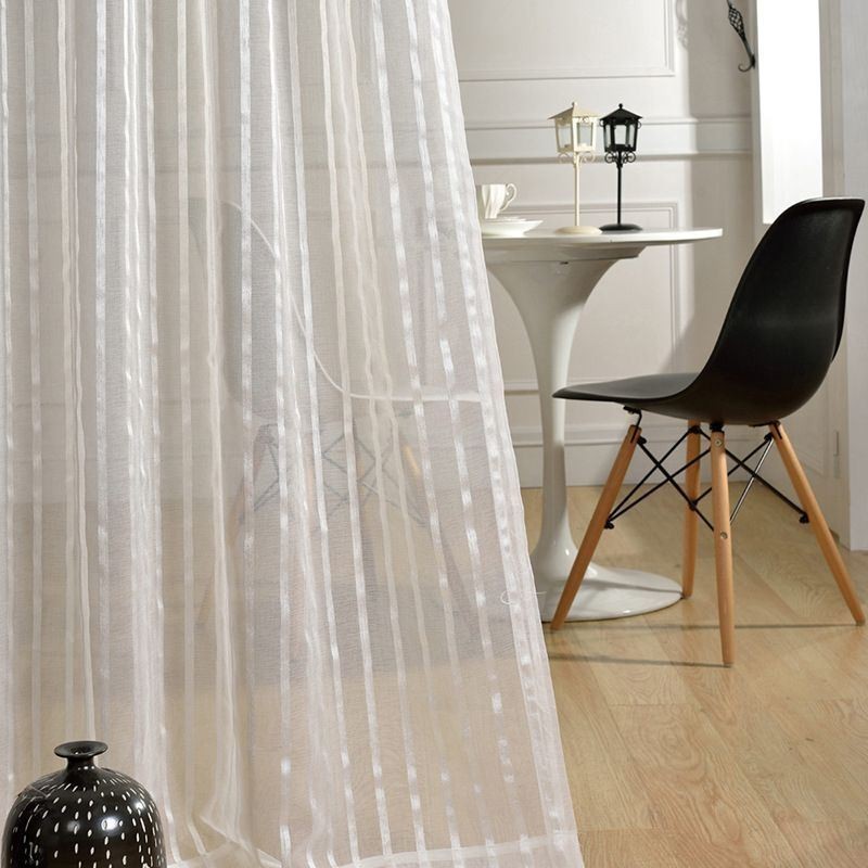 Elegant White Tulle Curtain Made to Measure Curtain Sheer Living Room Bedroom