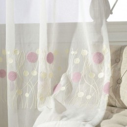Embroidered Tulle Curtain Made to Measure Curtain Modern Voile Gauze Curtains For Living Room Bedroom