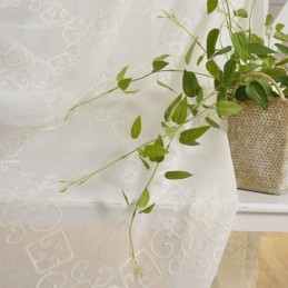 Nordic Voile Curtain Made to Measure Curtain Embroidered Sheer Curtains Living Room Bedroom