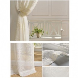 Nordic Voile Curtain Made to Measure Curtain Embroidered Sheer Curtains Living Room Bedroom
