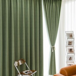 Nordic Curtains Solid Color Blackout For Living Room