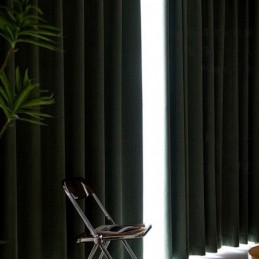 Nordic Curtains Solid Color Blackout For Living Room