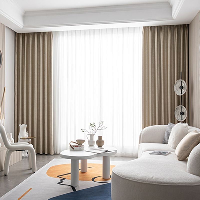 Geometric Jacquard Curtains Blackout For Living Room