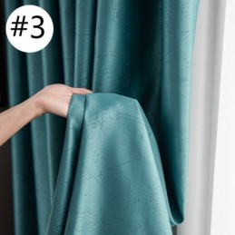 Geometric Jacquard Curtains Blackout For Living Room