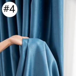 Geometric Jacquard Curtains Blackout For Living Room