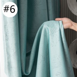 Geometric Jacquard Curtains Blackout For Living Room