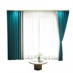 Modern Blackout Curtains Nordic Splice Window Drapes For Bedroom