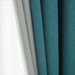 Modern Blackout Curtains Nordic Splice Window Drapes For Bedroom