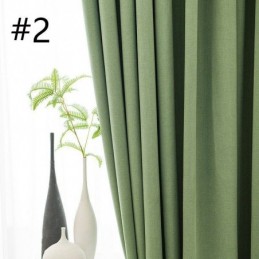 Nordic Curtains Solid Color Blackout For Living Room