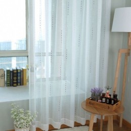 Nordic Tulle Curtains Modern Sheer Voile Curtain Made to Measure Curtain For Living Room Bedroom