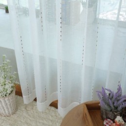 Nordic Tulle Curtains Modern Sheer Voile Curtain Made to Measure Curtain For Living Room Bedroom
