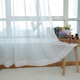 Nordic Tulle Curtains Modern Sheer Voile Curtain Made to Measure Curtain For Living Room Bedroom