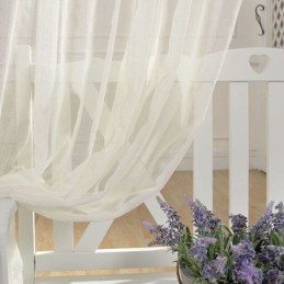 Breathable Sheer Curtain Made to Measure Curtain Decorative White Tulle Voile For Living Room