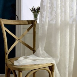 White Pure Sheer Curtain...