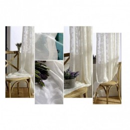 White Pure Sheer Curtain Made to Measure Curtain Tulle Transparent Living Room Bedroom