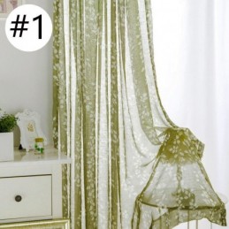 Simplicity Printed Sheer Curtain Made to Measure Curtain Leaves Tulle For Living Room