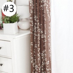 Simplicity Printed Sheer Curtain Made to Measure Curtain Leaves Tulle For Living Room