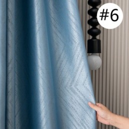 Geometric Jacquard Curtains Blackout For Living Room