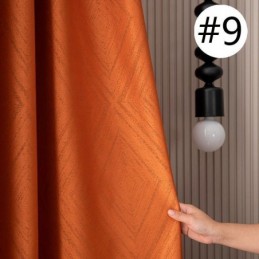 Geometric Jacquard Curtains Blackout For Living Room