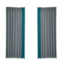 Nordic Patchwork Curtains Solid Color Blackout For Living Room