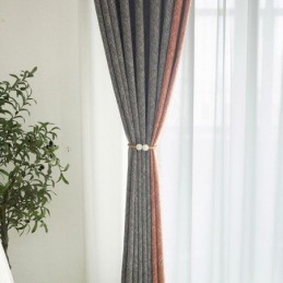 Nordic Patchwork Curtains Blackout For Living Room Bedroom