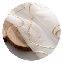 Modern Embroidered Tulle Curtain Made to Measure Curtain Voile Sheer Living Room