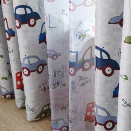 Blackout Curtain Made to Measure Curtain Cars Pattern Kids Room