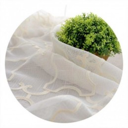 Nordic Embroidery Curtain Made to Measure Curtain Cotton Sheer Living Room Bedroom