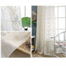 Nordic Embroidery Curtain Made to Measure Curtain Cotton Sheer Living Room Bedroom