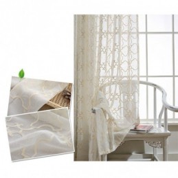 Nordic Embroidery Curtain Made to Measure Curtain Cotton Sheer Living Room Bedroom