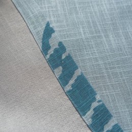 Bue Leaf Blackout Curtain Made to Measure Curtain Modern Minimalist Window Treatment